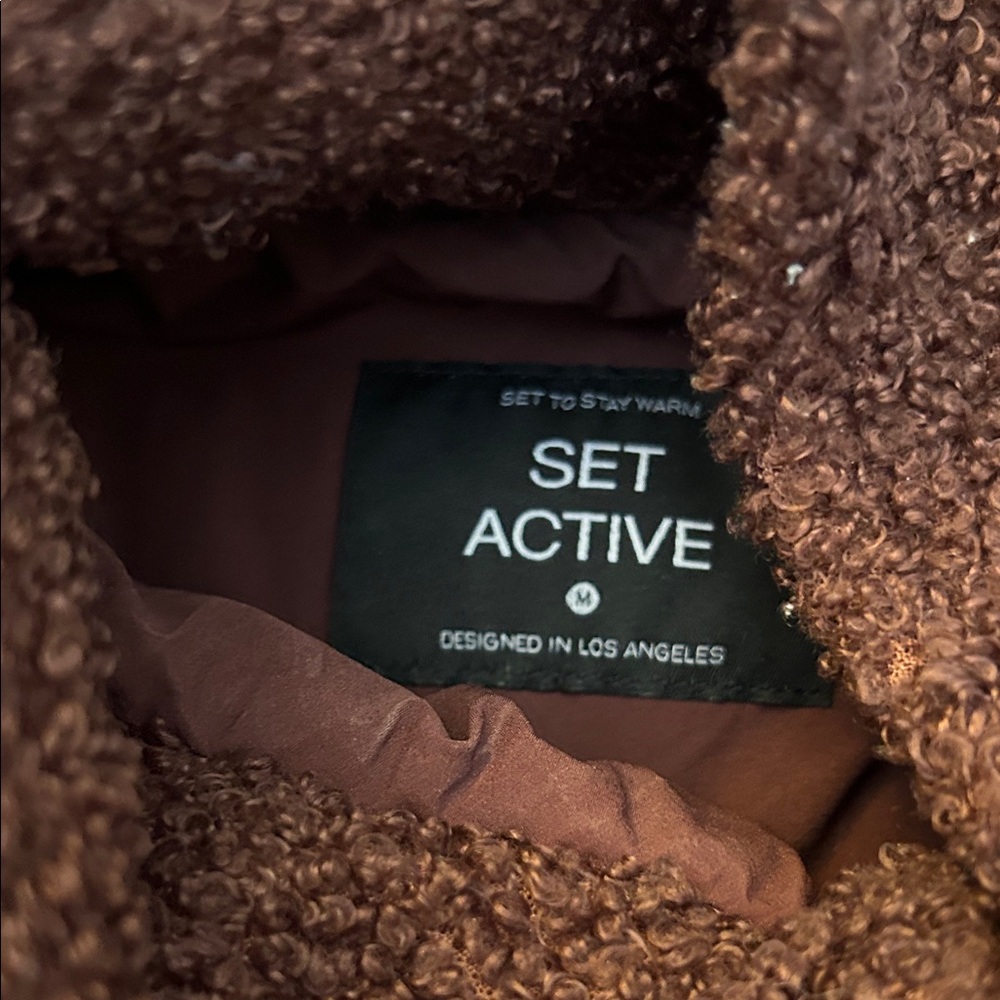 SET Active Brown Fleece Pullover - image 2